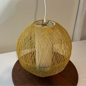 Yellow Sphere Light Fixture